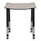 Regency Rectangle School Desks, 26 W, 24 L, 23-34 H, Wood, Metal, Maple FSD2624PL - alternate 6